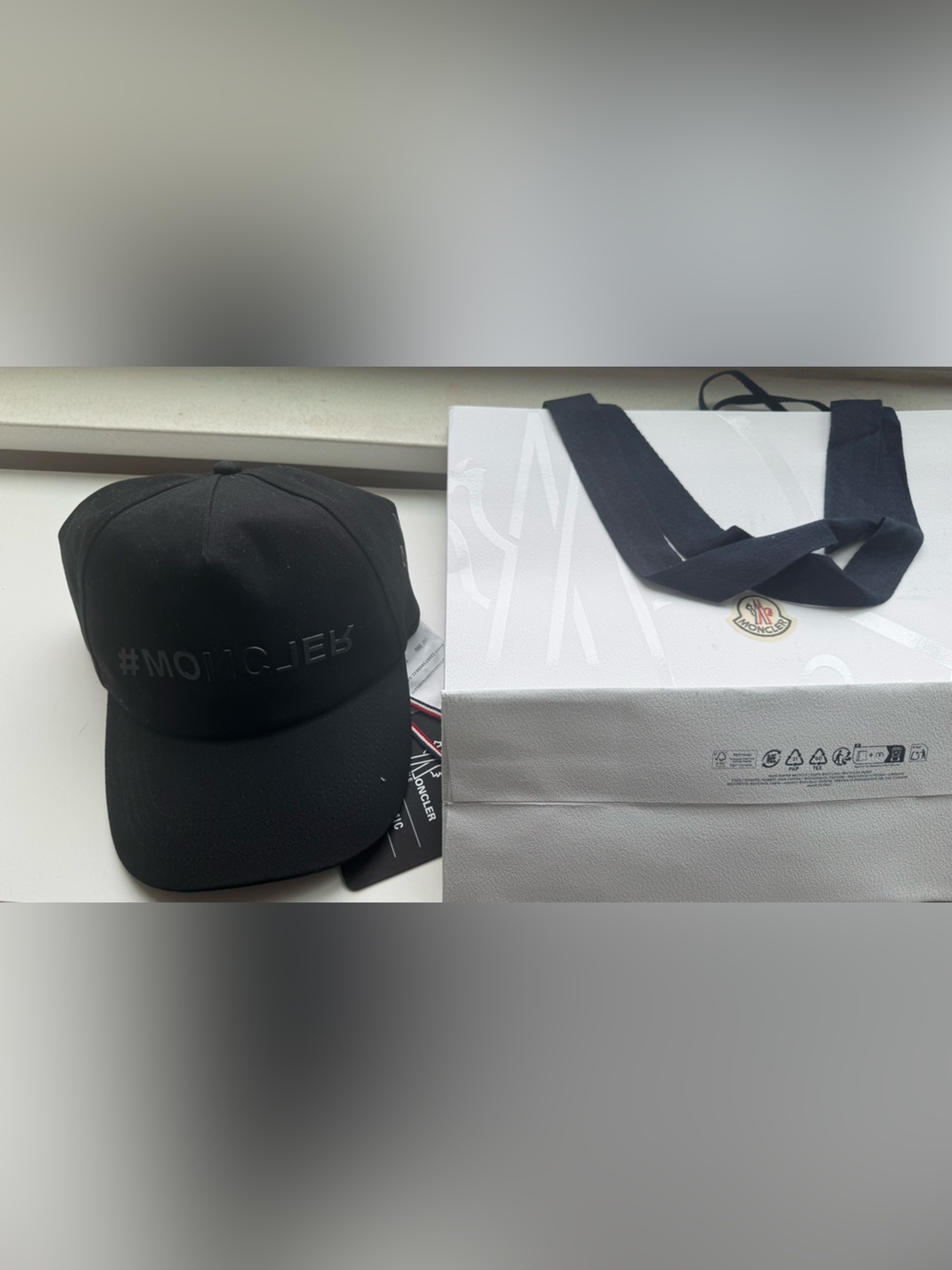 NWT Moncler Black Day Namic Cap - Black Cap (OS)